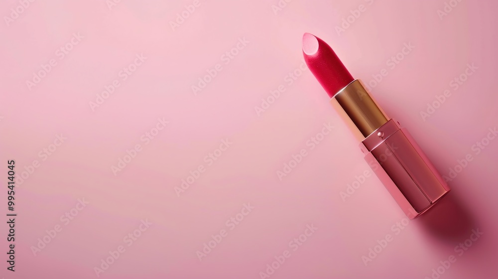 Obraz premium Make up lipstick mock up cosmetics wallpaper background