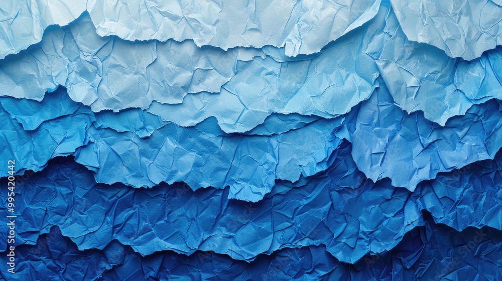 Fototapeta premium Various Shades of Blue Paper Cover or Background