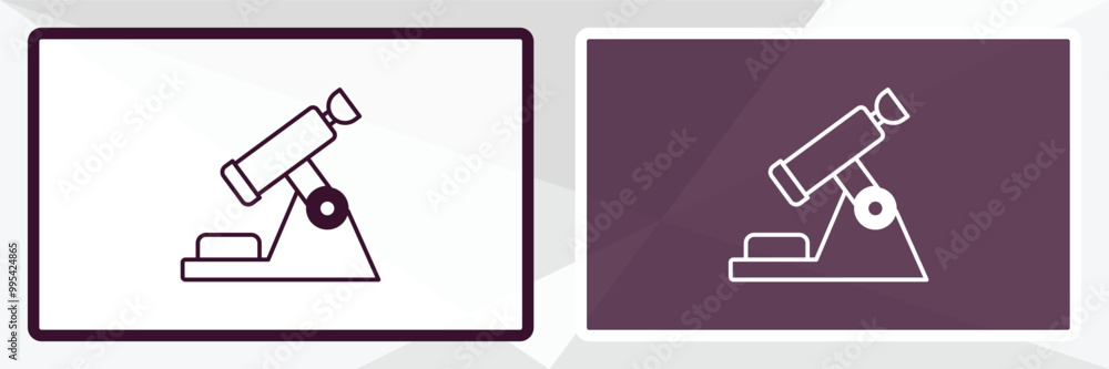 microscope tool outline icon. Linear vector from medical concept. Thin line white and black microscope tool icon isolated on white and dark background microscope tool outline icon. Linear vector from medical concept. Thin line white and black microscope tool icon isolated on white and dark background