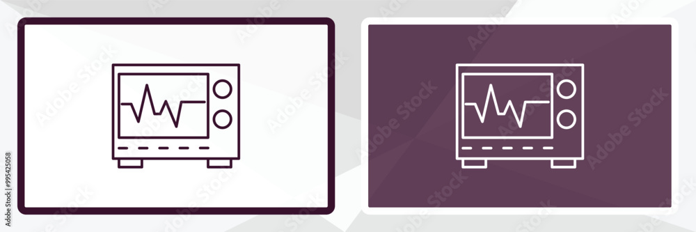 heart rate monitor outline icon. Linear vector from medical concept. Thin line white and black heart rate monitor icon isolated on white and dark background heart rate monitor outline icon. Linear vector from medical concept. Thin line white and black heart rate monitor icon isolated on white and dark background