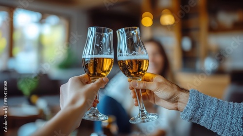 Wallpaper Mural Toasting with beer in a cozy atmosphere. Torontodigital.ca