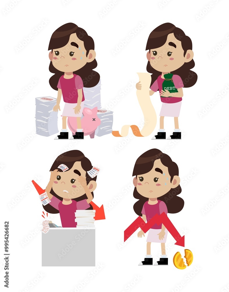 Business people stressed and worried with a lot of bill
Business people stressed and worried with a lot of bill