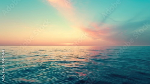 Vibrant gradient of ocean hues