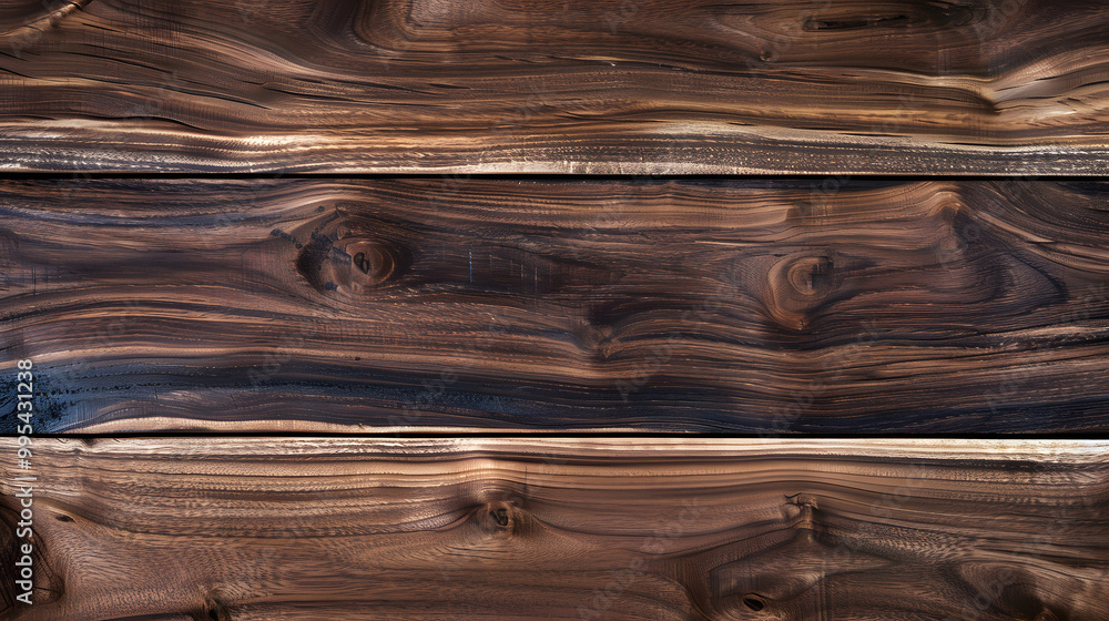 wooden Black walnut wood texture from two boards oil finished wooden background. Generative AI. wooden Black walnut wood texture from two boards oil finished wooden background. Generative AI.