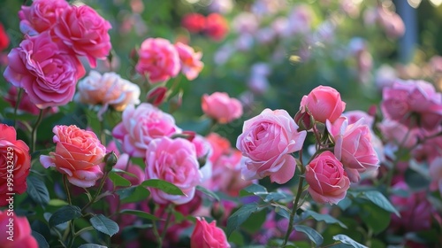 Wallpaper Mural Variety of roses in an English garden Torontodigital.ca