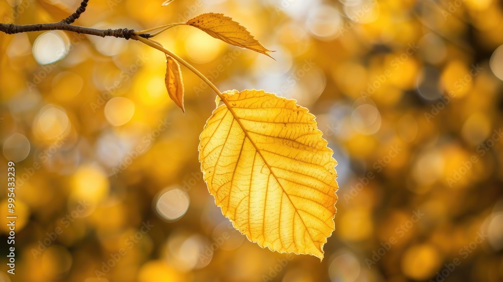Warm toned yellow leaf Warm toned yellow leaf