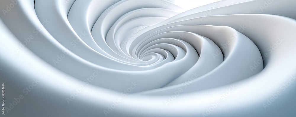 Soft white spirals expanding outward, capturing the essence of minimalistic design with a focus on simple, modern style Soft white spirals expanding outward, capturing the essence of minimalistic design with a focus on simple, modern style
