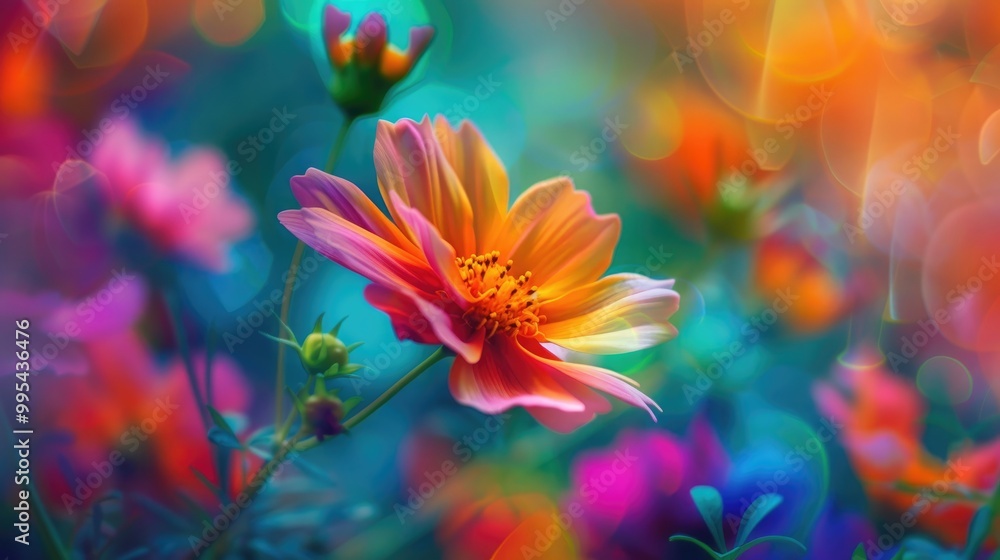 Vibrant Blossom Displaying a Variety of Colors Vibrant Blossom Displaying a Variety of Colors