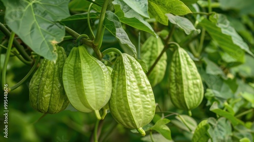 The Chayote plant s green fruit