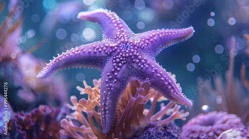 The charming lilac starfish captivates