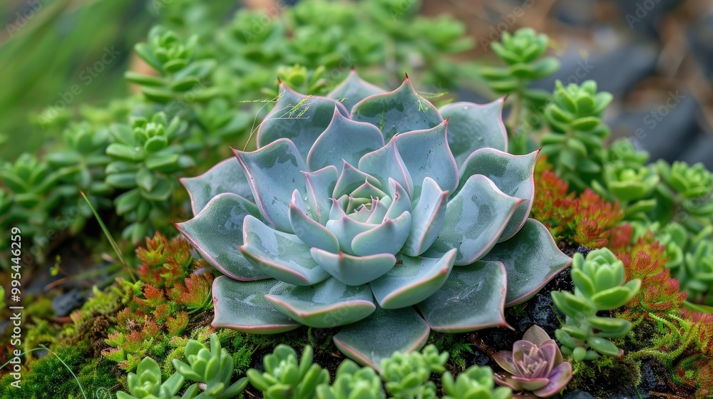 Obraz premium Succulent with dense foliage