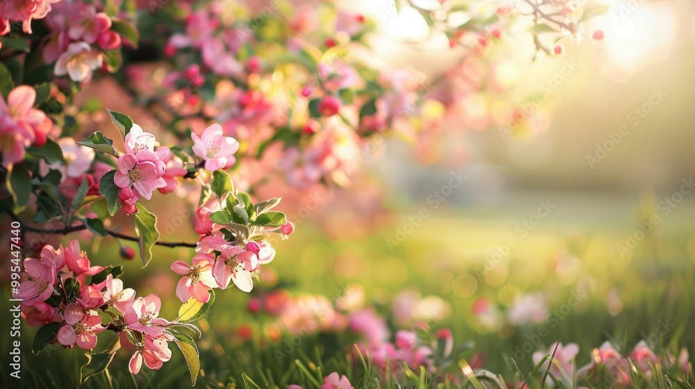 Flowering apple tree Flowering apple tree