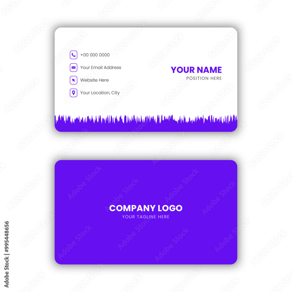 Minimalist Modern Business Card Design Template. Minimalist Modern Business Card Design Template.