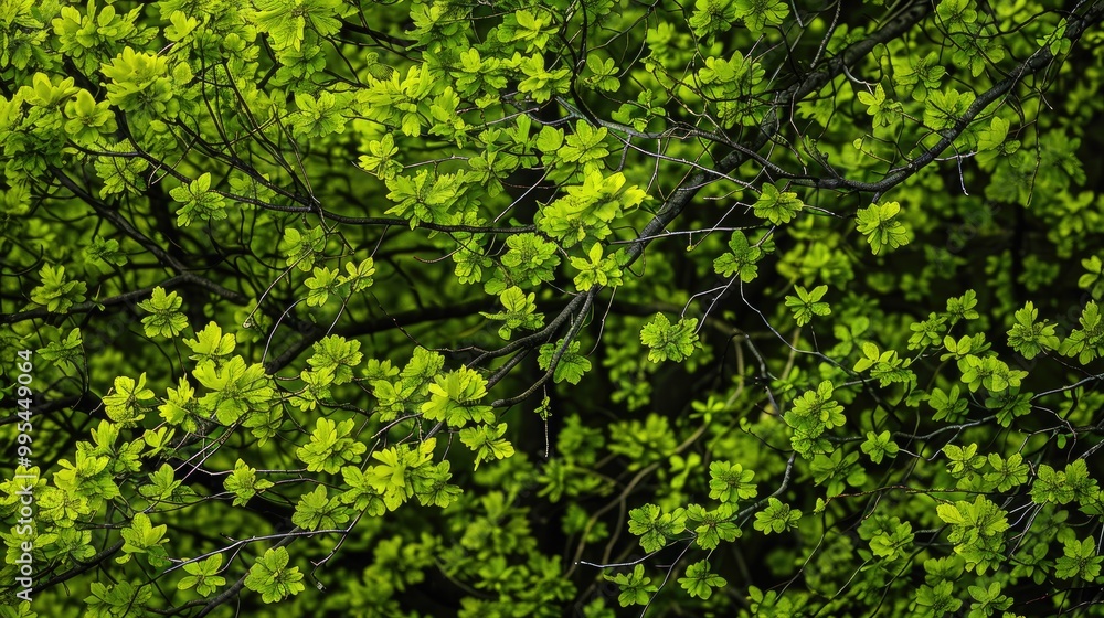 Spring s green foliage Spring s green foliage