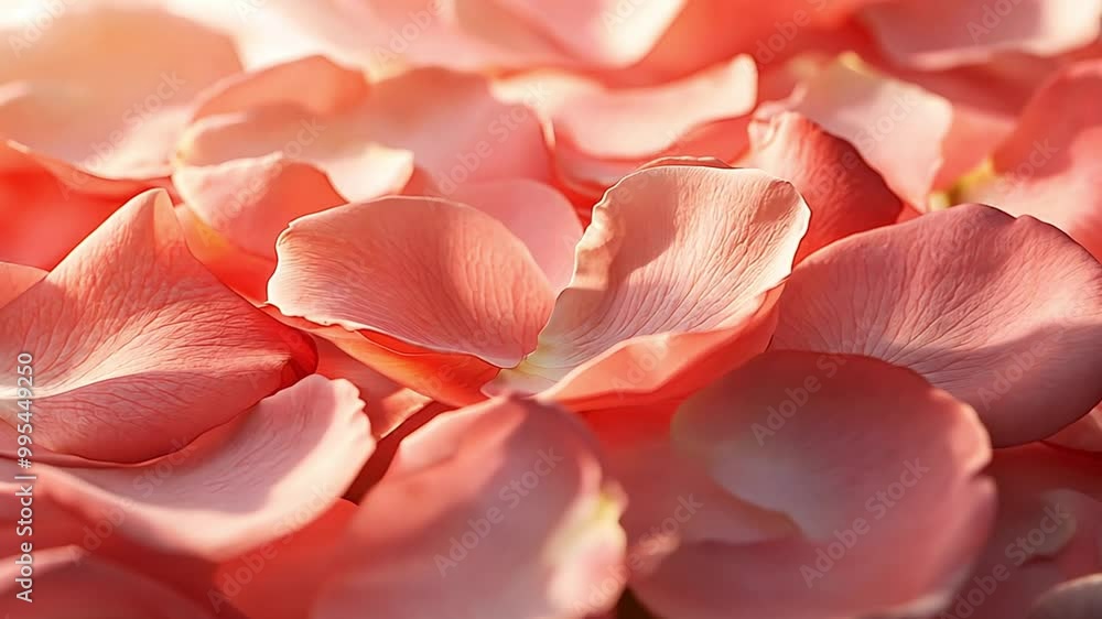 Closeup of Delicate Rose Petals Closeup of Delicate Rose Petals