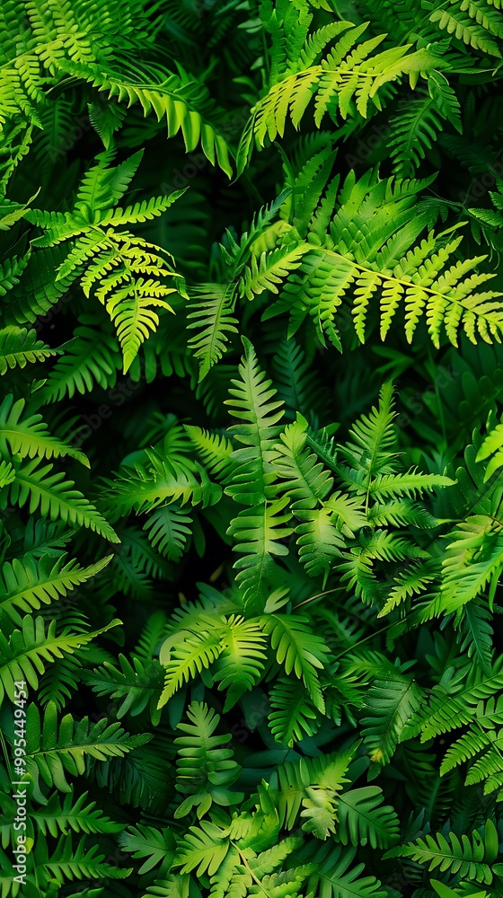 Obraz premium Tropical green leaves background, nature and environment concept design.
