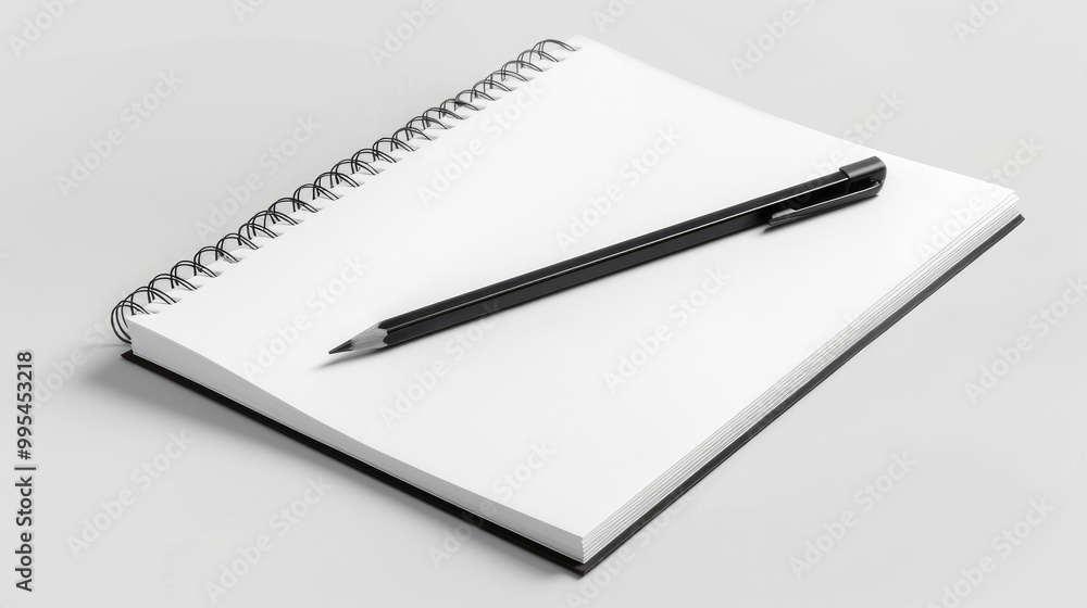 Pencil album mockup sketchbook template Pencil album mockup sketchbook template