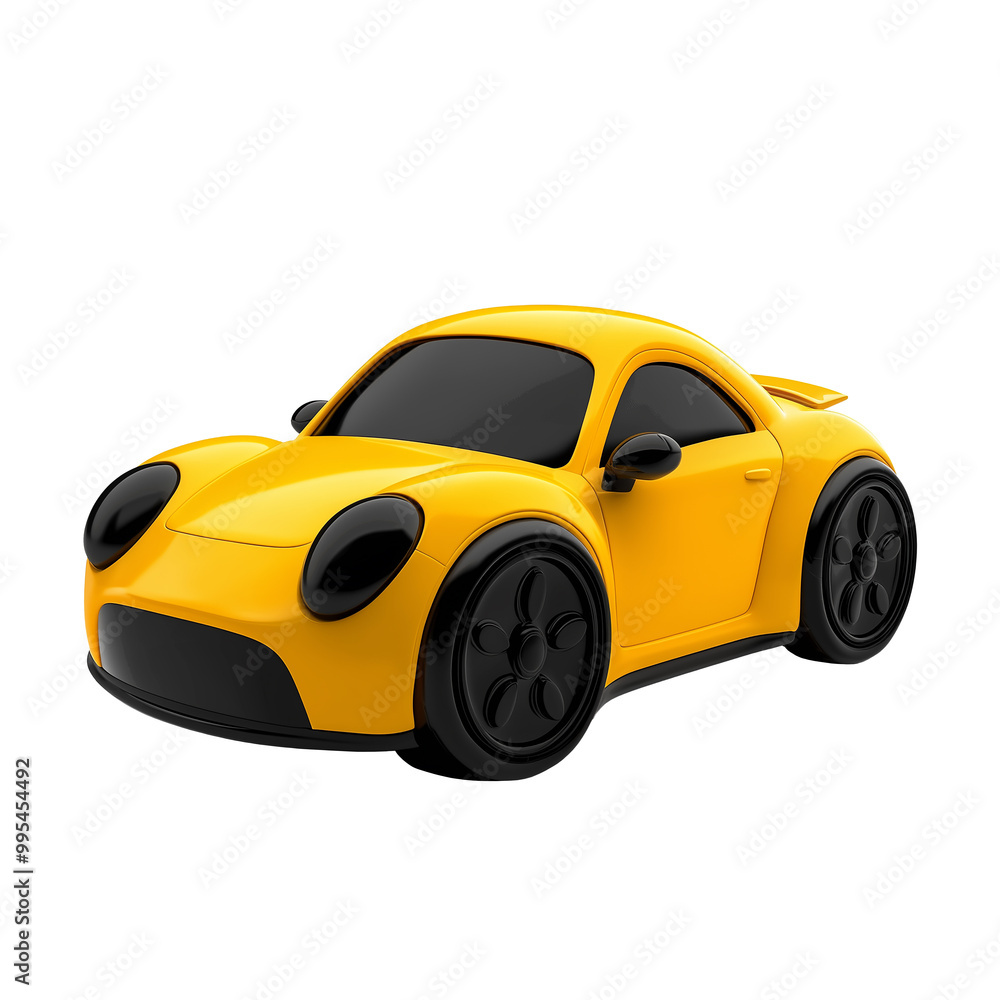3d rendering icon yellow car illustration PNG. cartoon minimal style on transparent isolated background. 3d rendering icon yellow car illustration PNG. cartoon minimal style on transparent isolated background.