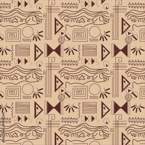 Seamless pattern design. Textile pattern