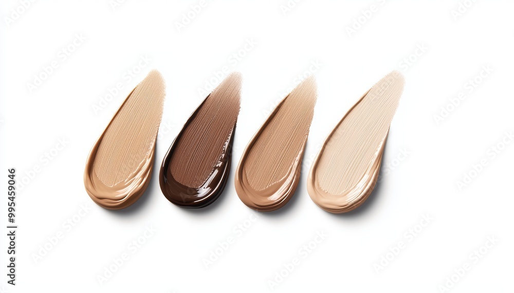 A creative blend of translucent foundation swatches with sheer, glowing highlighters, forming the perfect glass skin base. A creative blend of translucent foundation swatches with sheer, glowing highlighters, forming the perfect glass skin base.