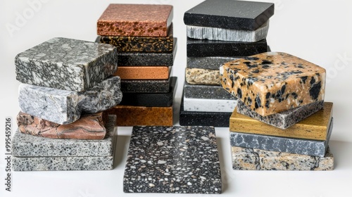 Several types of granites photo