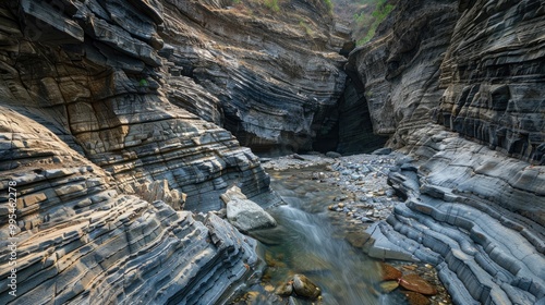 River rock formation