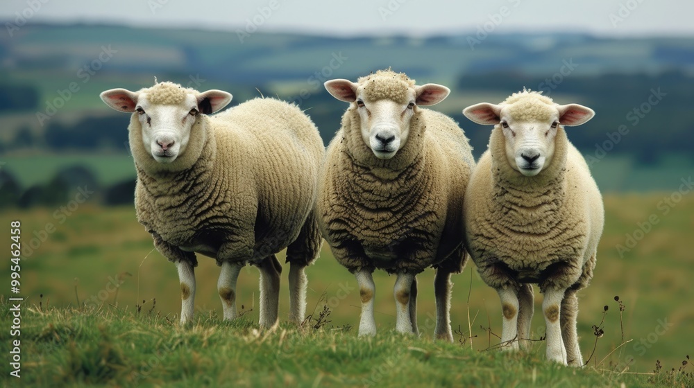 Fototapeta premium Images of sheep