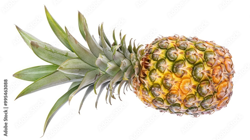 Isolated pineapple on white background with clipping path Isolated pineapple on white background with clipping path