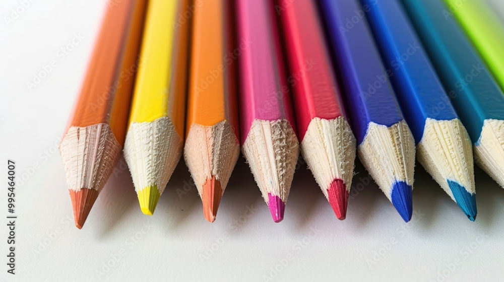 Pencil book against white backdrop Pencil book against white backdrop