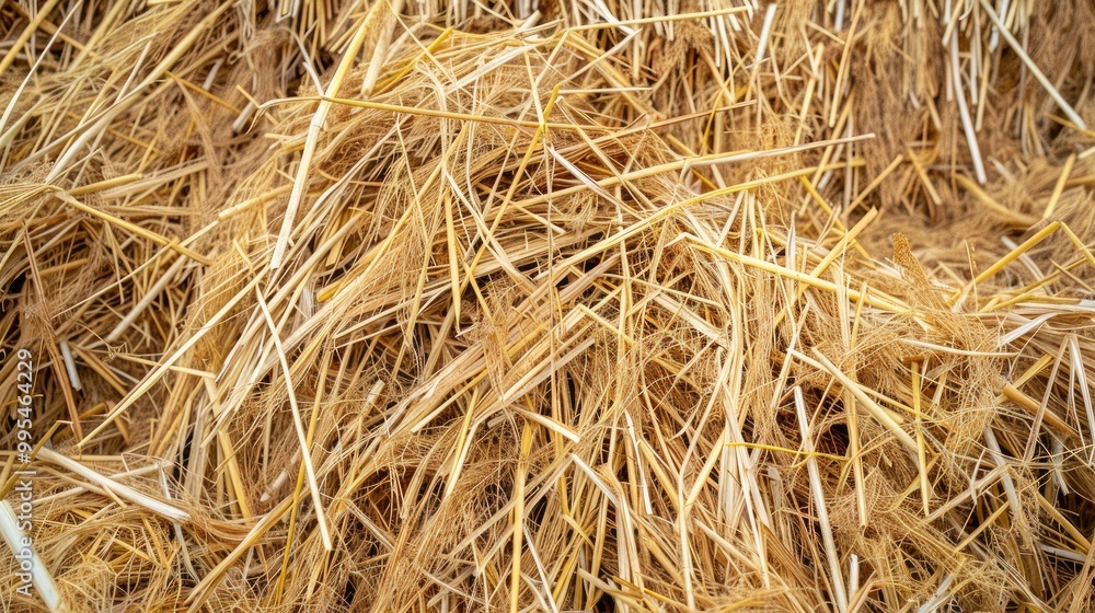 Rice straw in large quantities for feeding animals