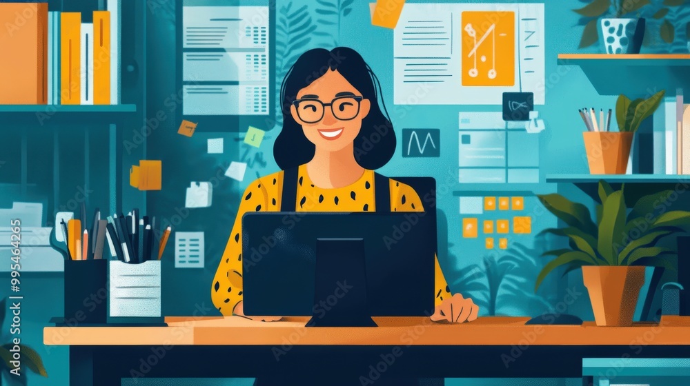 A microbusiness owner using digital tools to manage their business finances A microbusiness owner using digital tools to manage their business finances