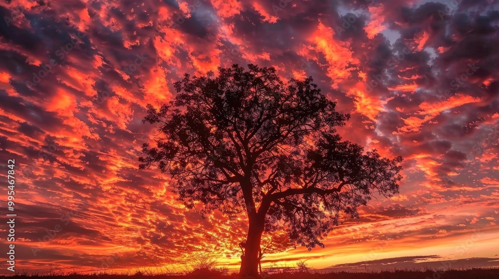 Fototapeta premium Nature s Stunning Sky Glow