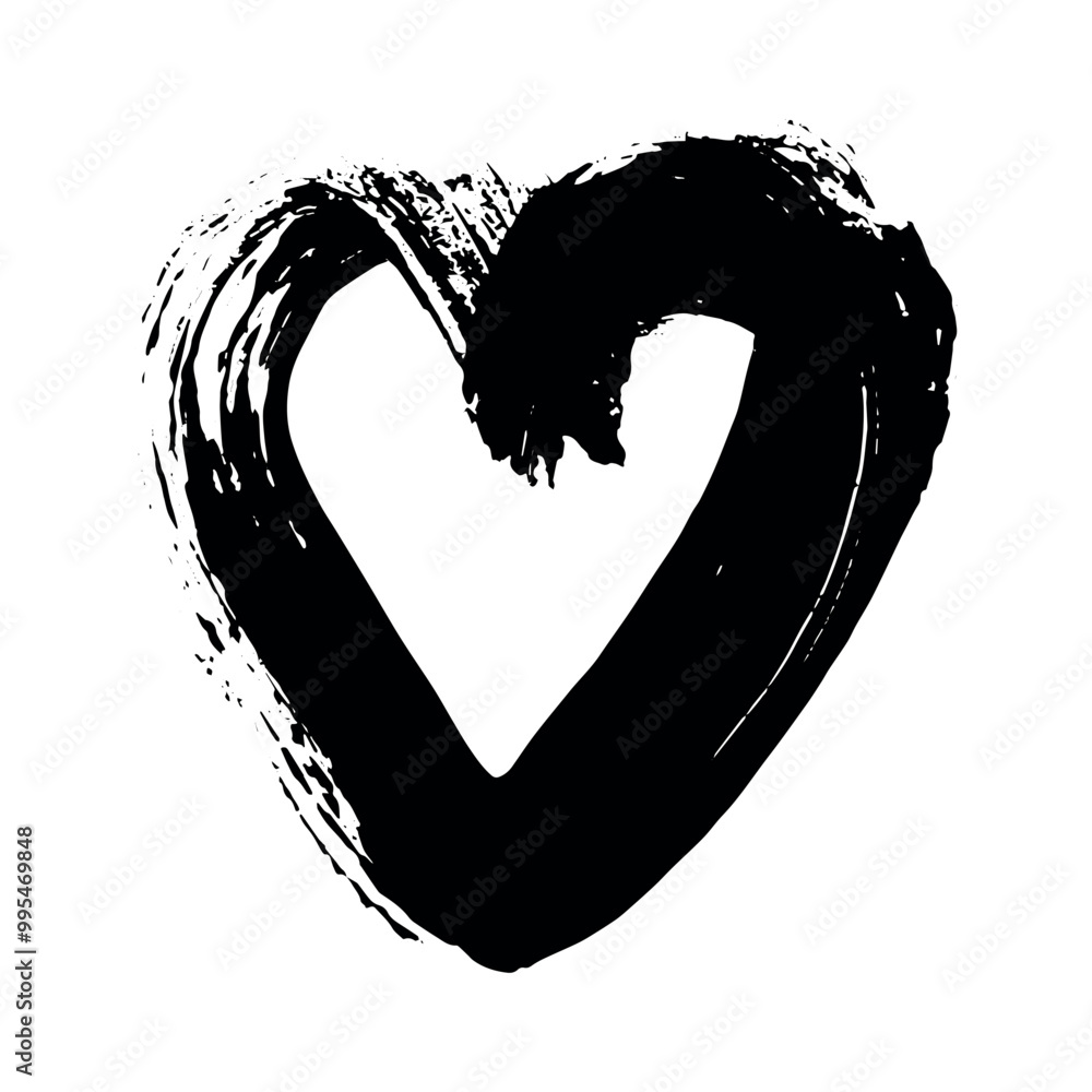 Simple hand drawn heart drawing illustration Scribble heart doodle Love clipart Simple hand drawn heart drawing illustration Scribble heart doodle Love clipart