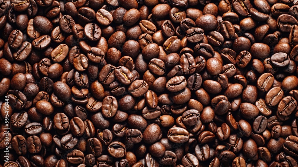 Fototapeta premium Image of processed coffee beans