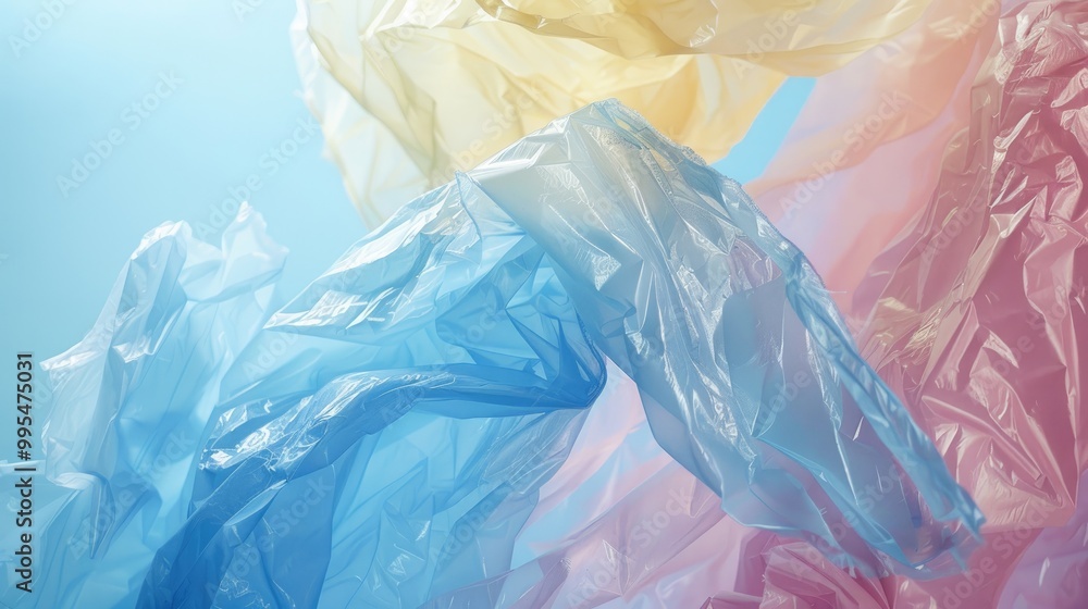 Plastic bag appearance and backdrop Plastic bag appearance and backdrop