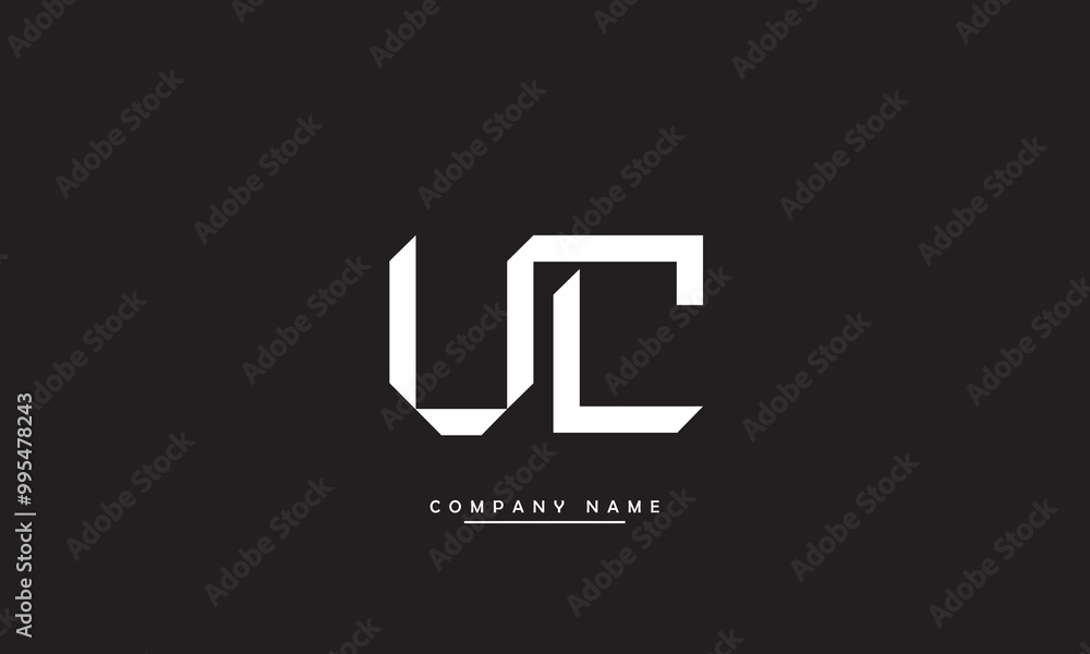 VC, CV, V, C Abstract Letters Logo Monogram VC, CV, V, C Abstract Letters Logo Monogram