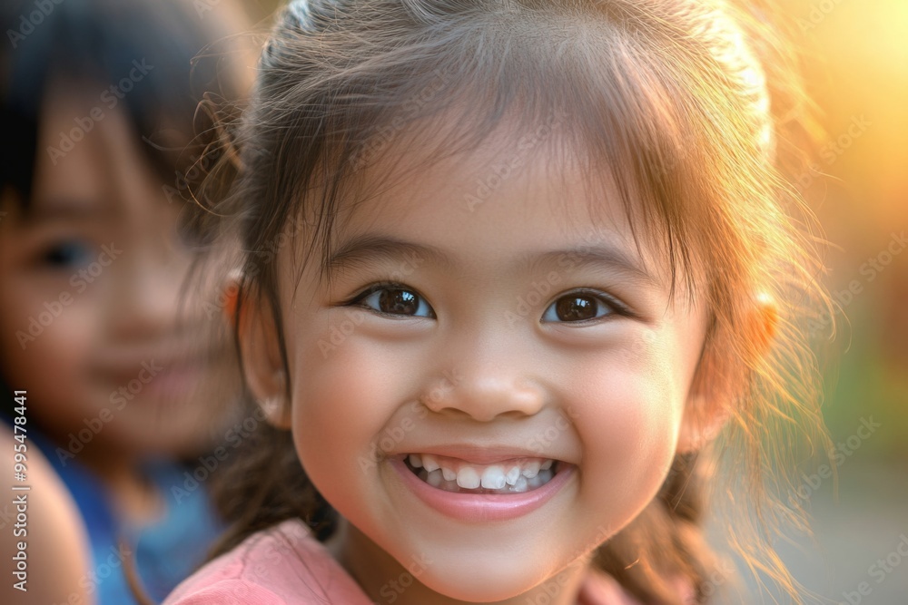 Smiling Little Girl Portrait Smiling Little Girl Portrait