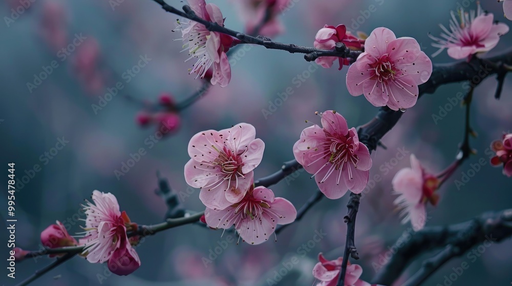 Plum blossom flowering signals spring s arrival Plum blossom flowering signals spring s arrival