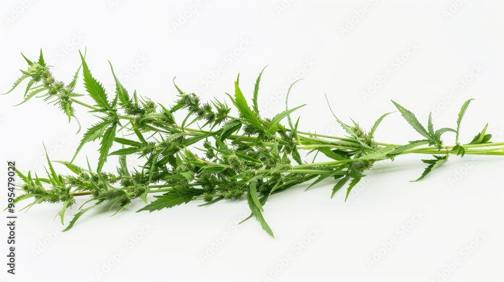 Ragweed on a white background Ragweed on a white background
