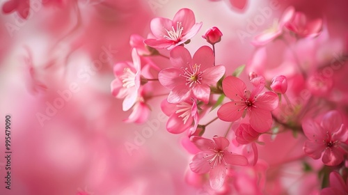 Pink flowers background for Easter and spring greeting cards