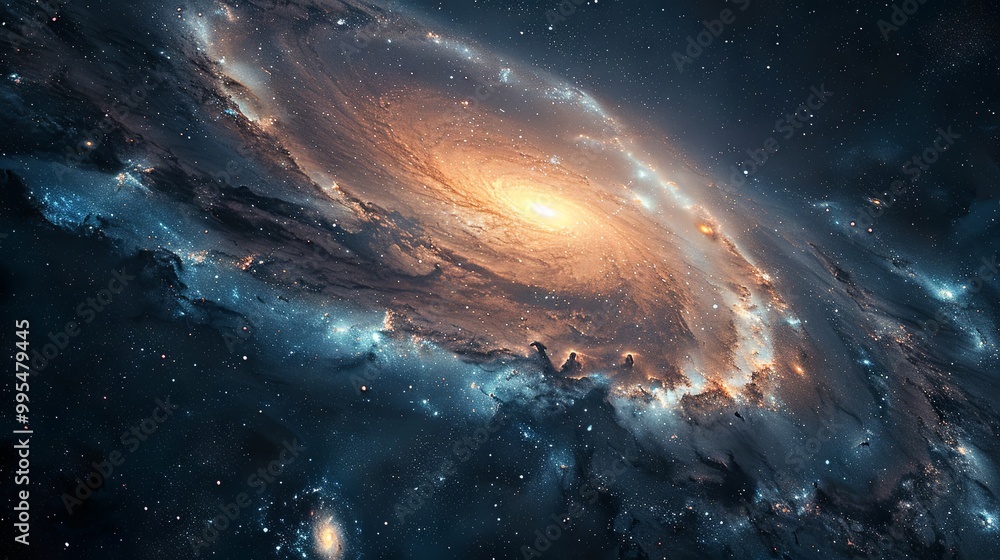 Fototapeta premium Astronomy concept background