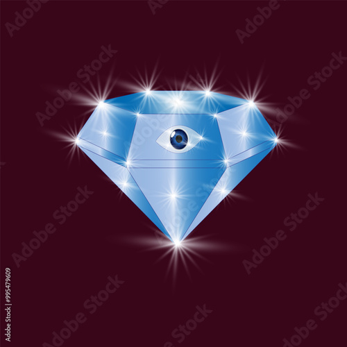 Diamond with the all-seeing eye.