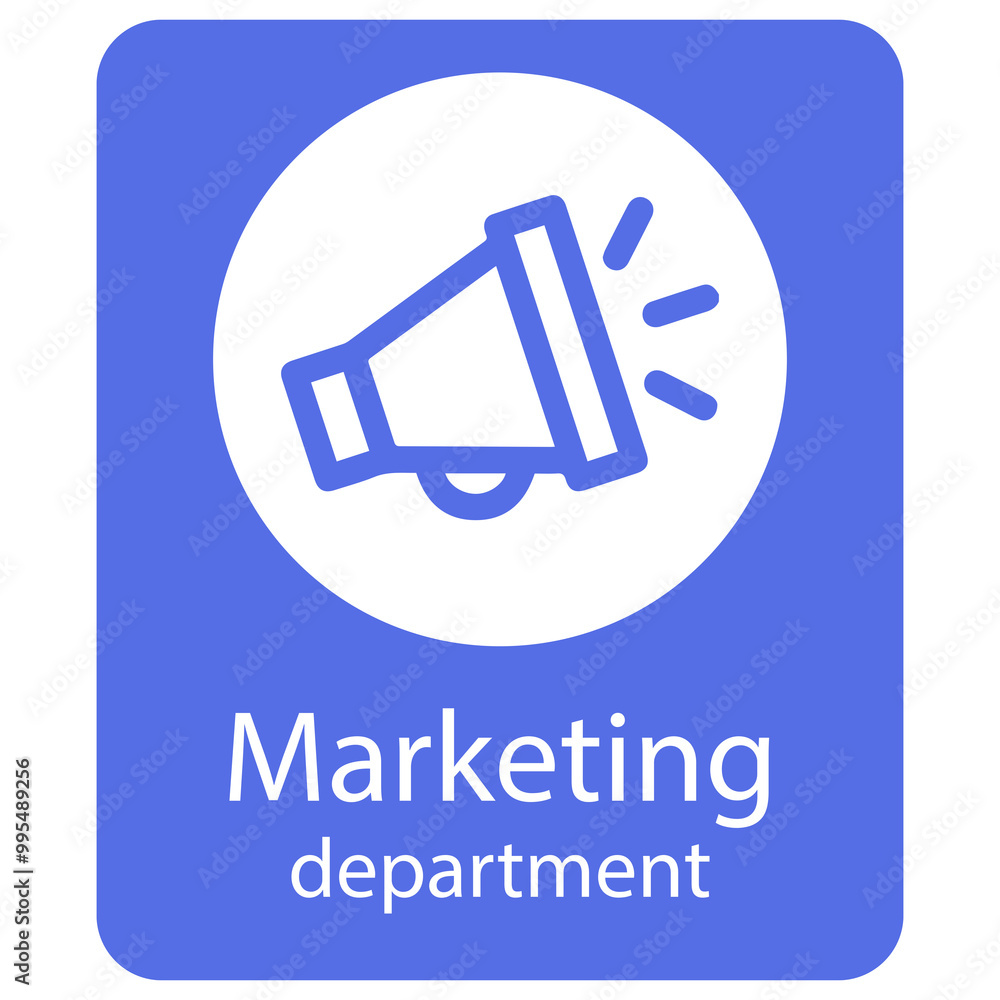 Marketing department sign for templates. Marketing department sign for templates.