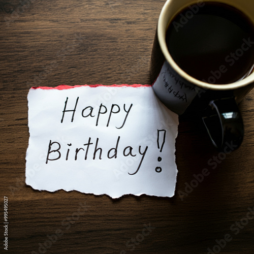 A simple "Happy Birthday!" ...