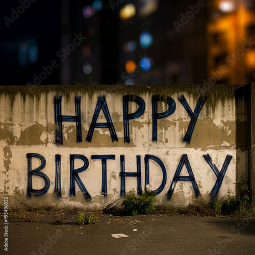 A bold "Happy Birthday" mes...