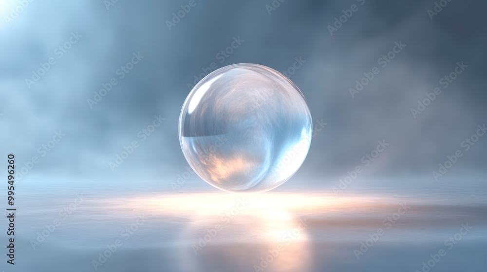 A floating spectral orb, isolated from background, with a faint glow and mysterious energy A floating spectral orb, isolated from background, with a faint glow and mysterious energy