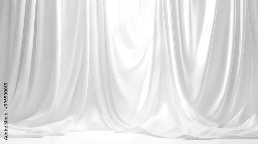 Soft white curtains background for graphic design or wallpaper. Soft white curtains background for graphic design or wallpaper.