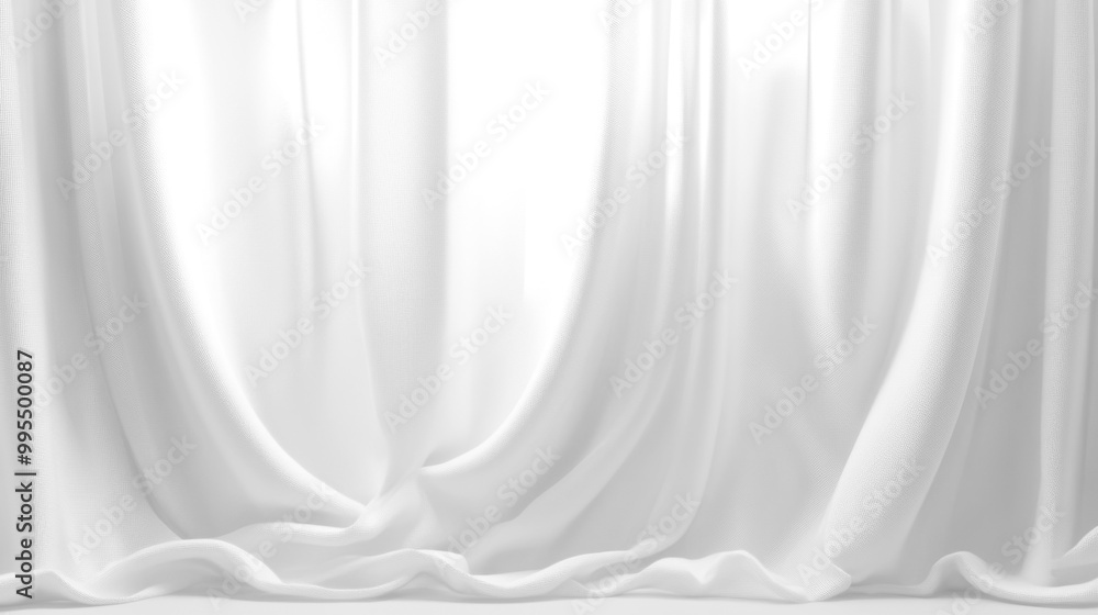 Soft white curtains background for graphic design or wallpaper. Soft white curtains background for graphic design or wallpaper.