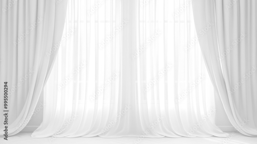 Soft white curtains background for graphic design or wallpaper. Soft white curtains background for graphic design or wallpaper.