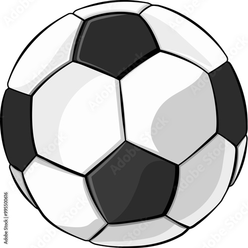 A Soccer Football ball cartoon sports icon illustration